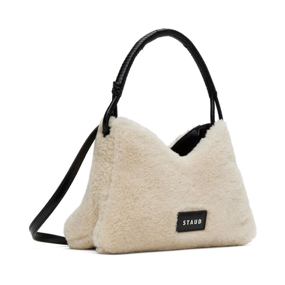 Price Firm - STAUD Shearling Valerie Bag